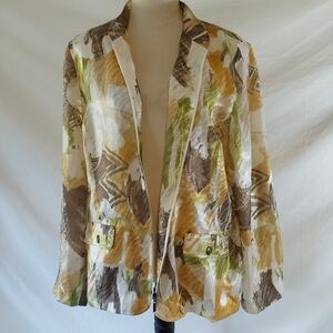 Alfred Dunner Womens Light Fall Jacket Size 2X Full Zipper